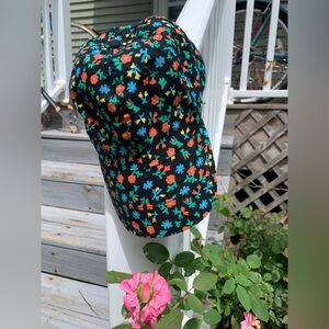 baggu black floral cap